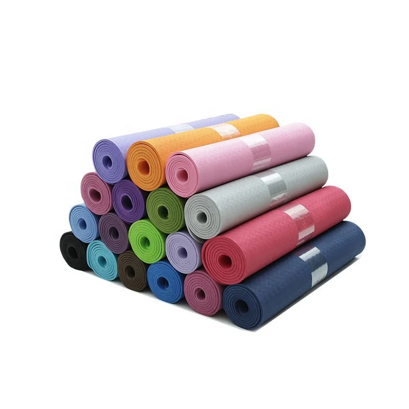 premium yoga mat Customized 6mm PVC Foam Yoga Mat  High-Density PVC Exercise Mat