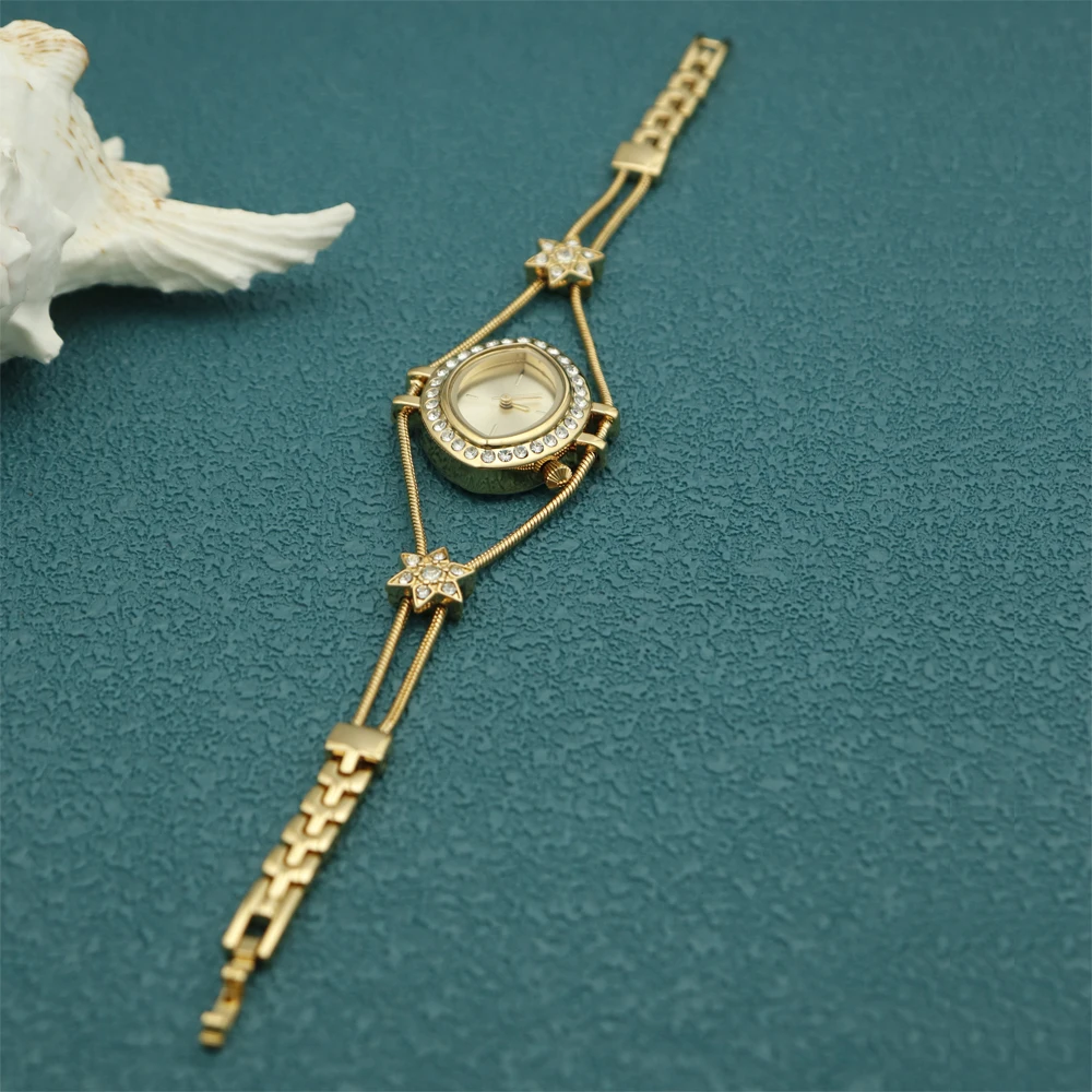 Alloy diamond lady watch top brand custom eyes special shape new style popular luxury OEM wholesale women girls watch in bulk