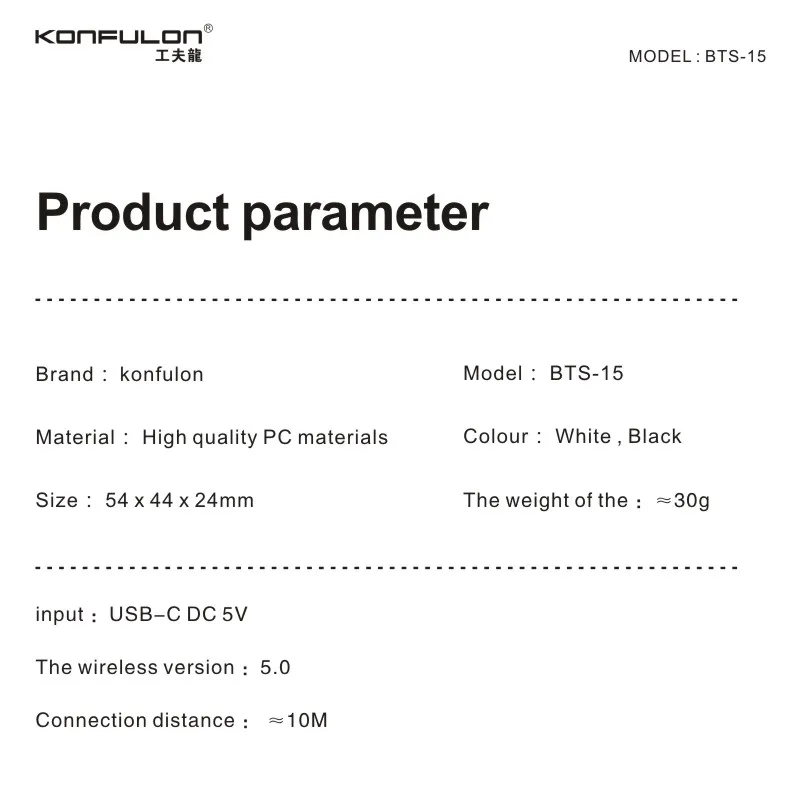 Konfulon TWS Dual Double Moving-coil Blue Tooth Earphones Deep Bass Touch Control Headphone True Wireless Stereo Earbuds headset