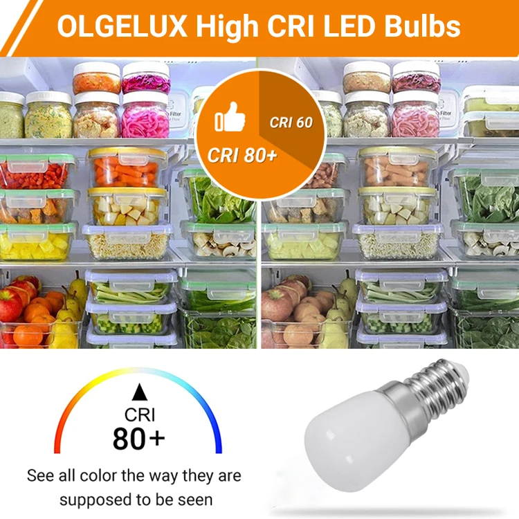 Long Life Led Fridge E14 Led Bulb 220v Led Fridge Bulb Led Lamp For Refrigerator Replace Halogen Lights