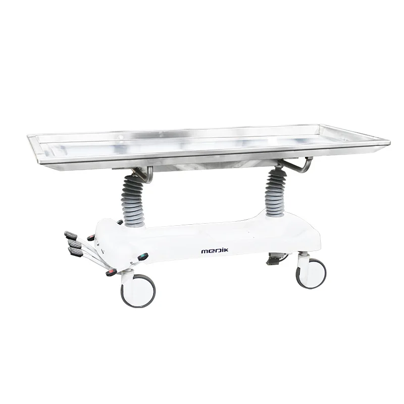 Hydraulic Morgue Equipment Cadaver Corpse Stretcher Stainless Steel Tray Mortuary Body Lifting Trolley (491953566)