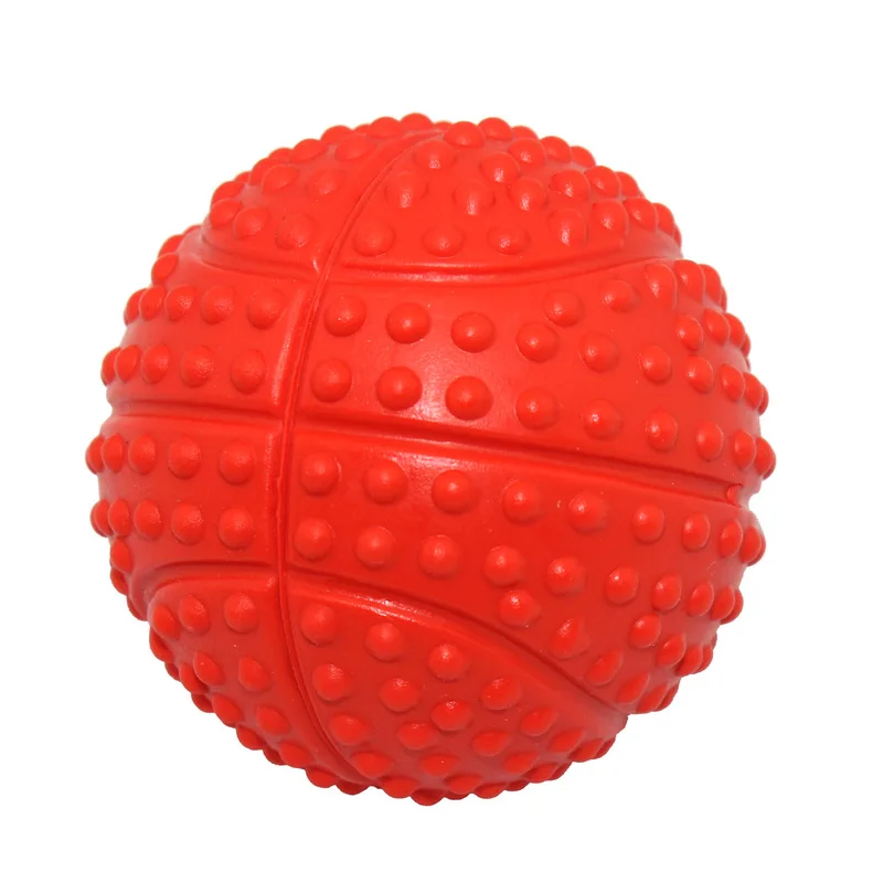 Hot Selling Rubber Massager Spike Ball Soft Rubber Squeaky Pet Toy Ball Chew Toy for Dogs