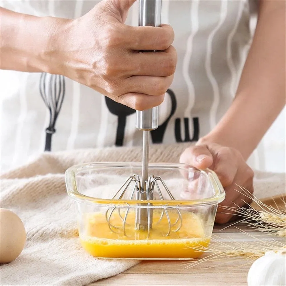 Amazon Hot Sale kitchen Gadgets Stainless Steel whisk Manual Rotary Egg Beater