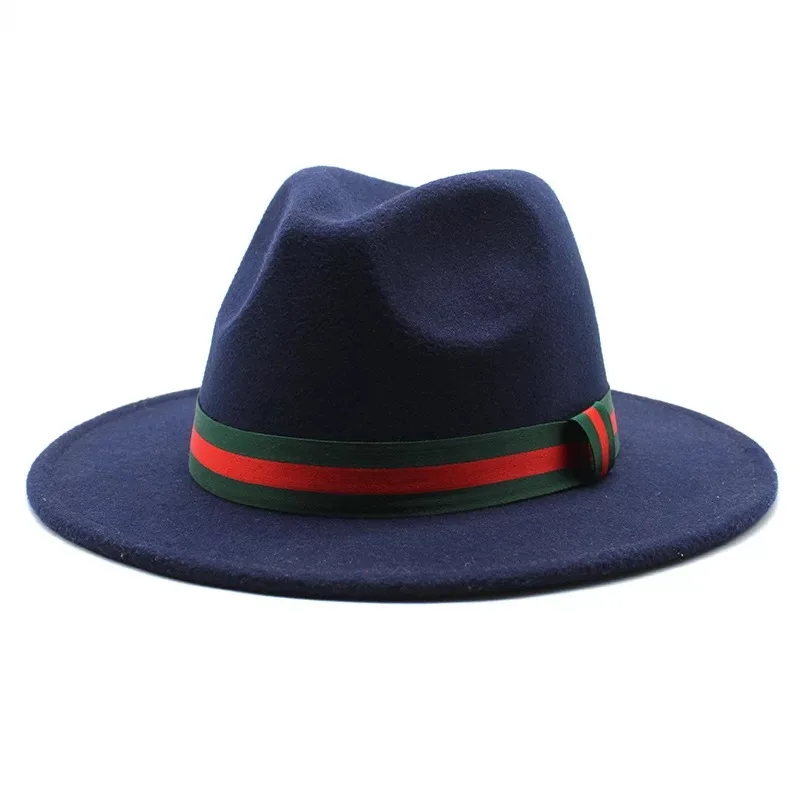 New Fashion Wholesale Unisex Wide Brim Felt Fedora Panama Ladies Custom Women Plain Fedora Hats