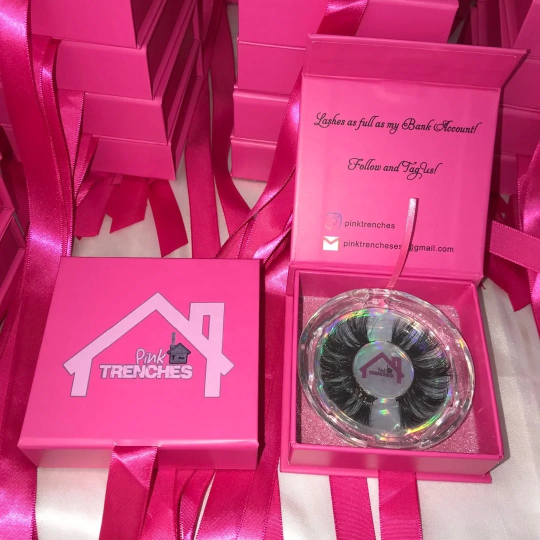 Free Sample Private Label Full Strip False Eye Lashes Vendor 100% Real 3D 5D 25mm 25 mm Mink Eyelashes With Custom Packing Box