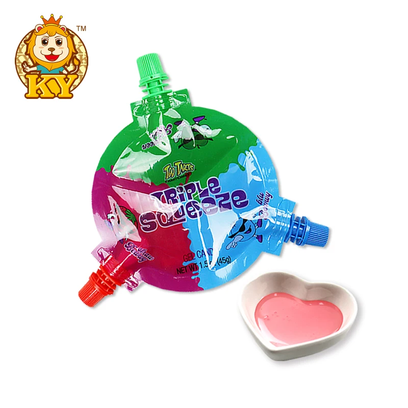 Wholesale Hot Sale New Design Fruity Squeeze Jam Sour Liquid Candy Sweets for Kids