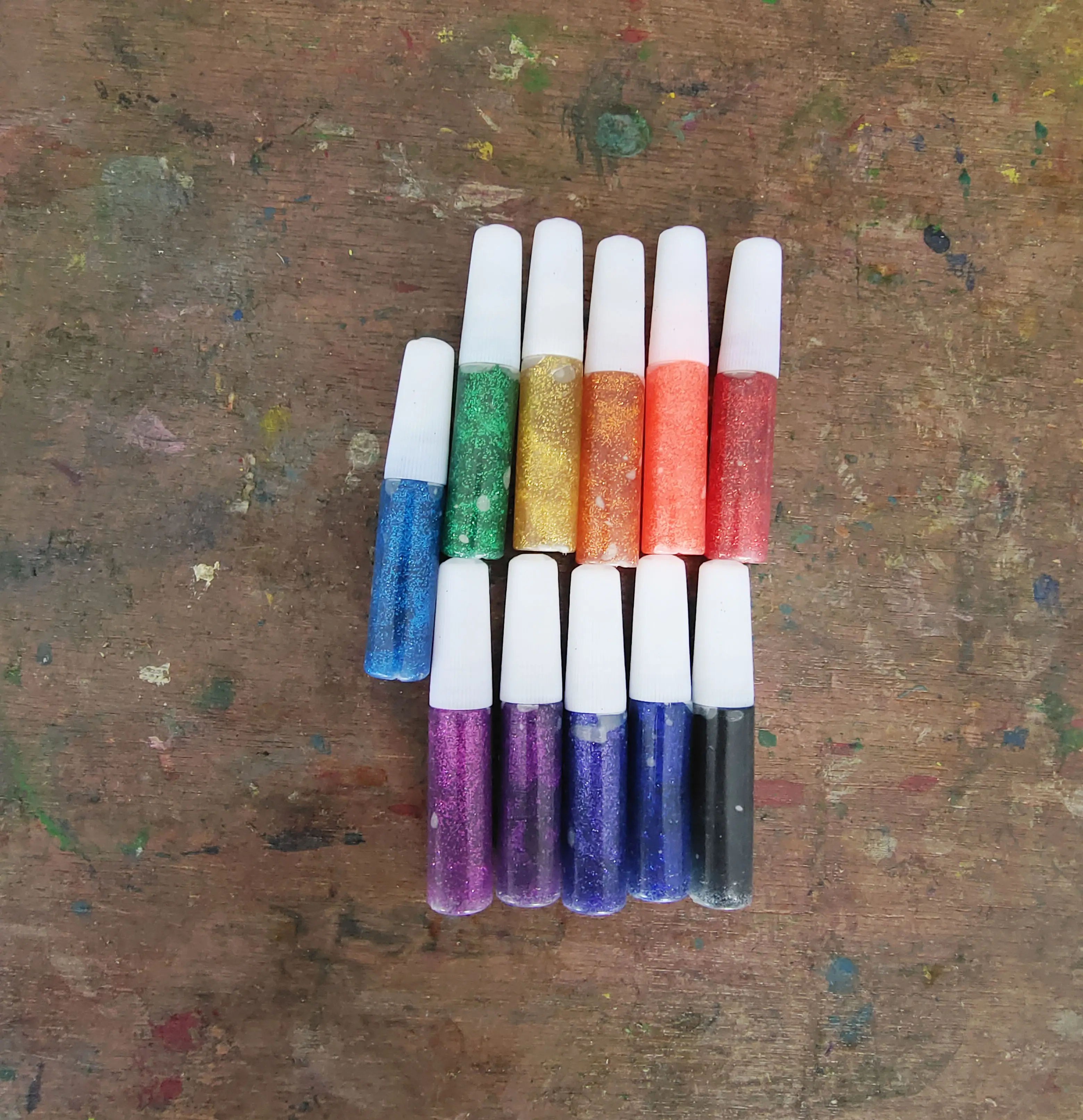 Assorted Color Fine Glitter Glitter Glue For Arts And Crafts Painting Scrapbook