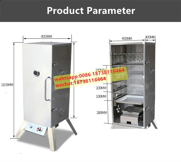 15Kg/batch mini meat sausage smoke oven pork beef cured meat bacon smoker smoked fish machine