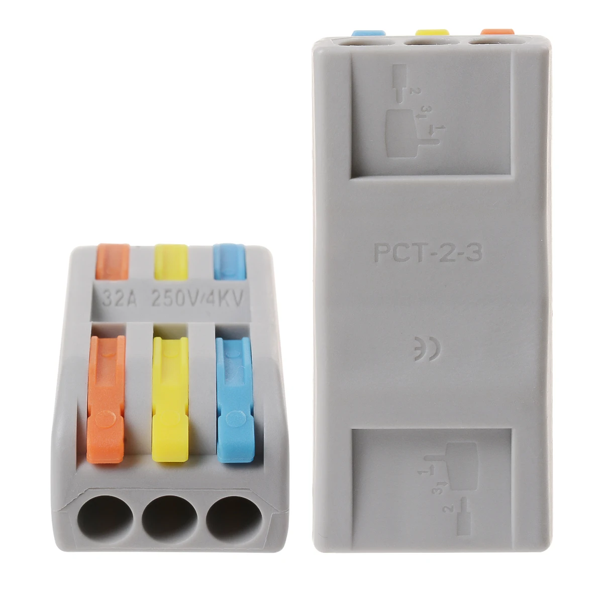 PCT-2-2 Series Nylon material Efficient Wire Management Push In Quick Connect Wire Terminals Pin Crimp Connectors