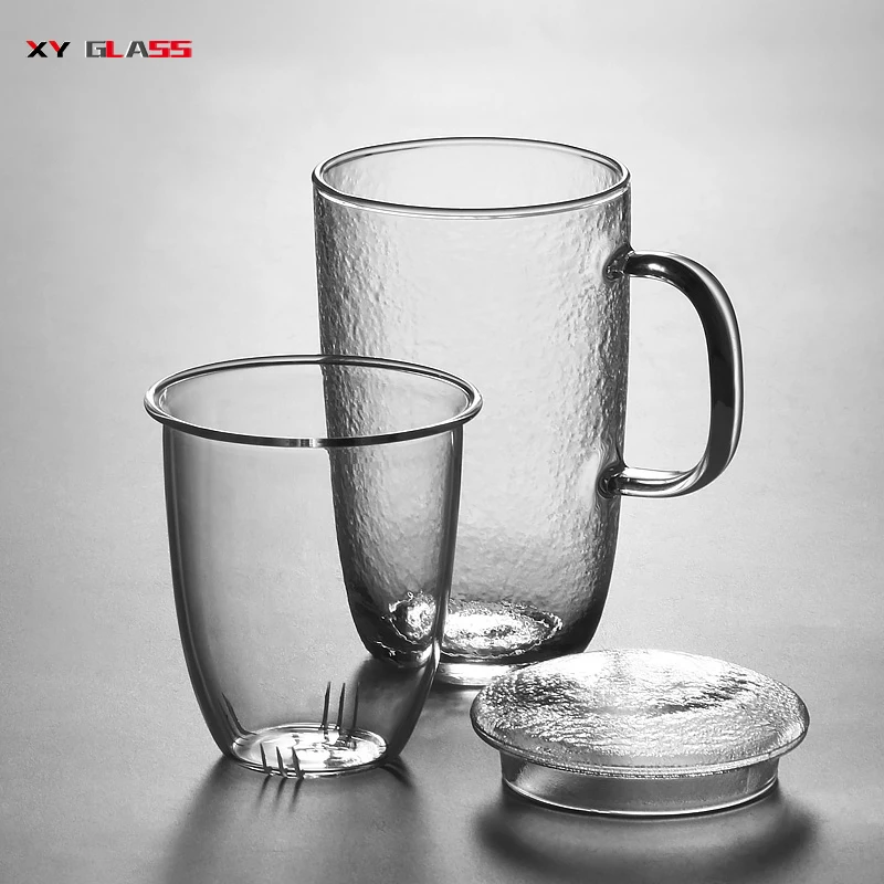 Офисное использование три части высококачественный фильтр с крышкой молоток термостеклянная чашка для