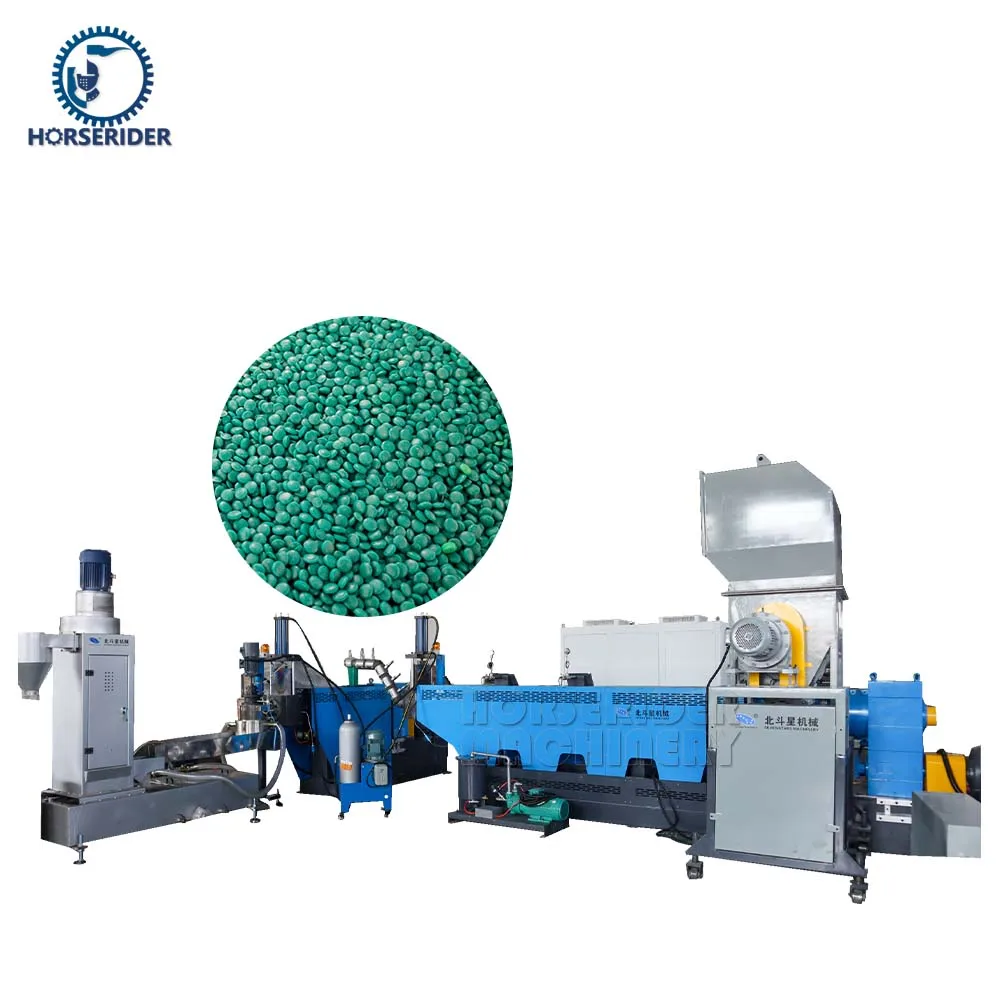 PP/PE non woven force feeder pelletizing recycling extruder line