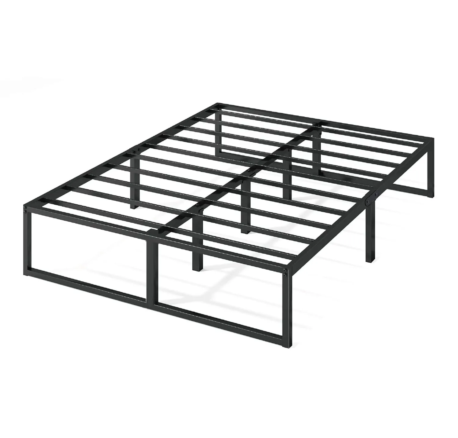 Wholesale 25cm Industrial Bed frame Steel Bedroom Furniture Queen bed base Mattress Foundation Metal platform Bed Frame