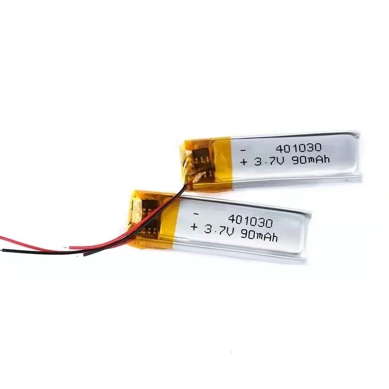 401030 3.7v 100mAh rechargeable lithium small polymer li-ion battery pack