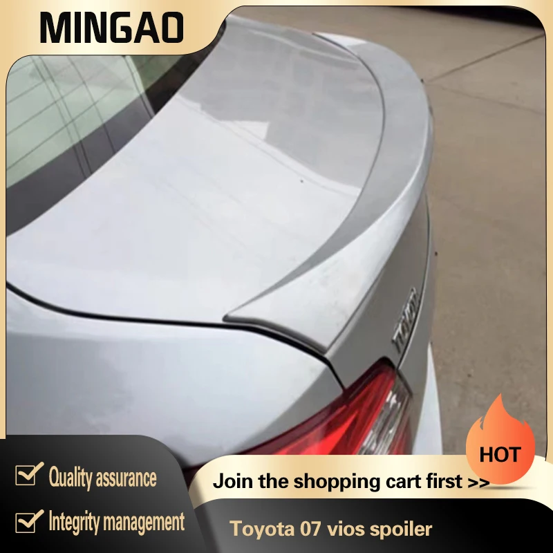 Mingao factory spoiler blow molded ABS sales of high-volume for toyota 07 vios  Spoiler