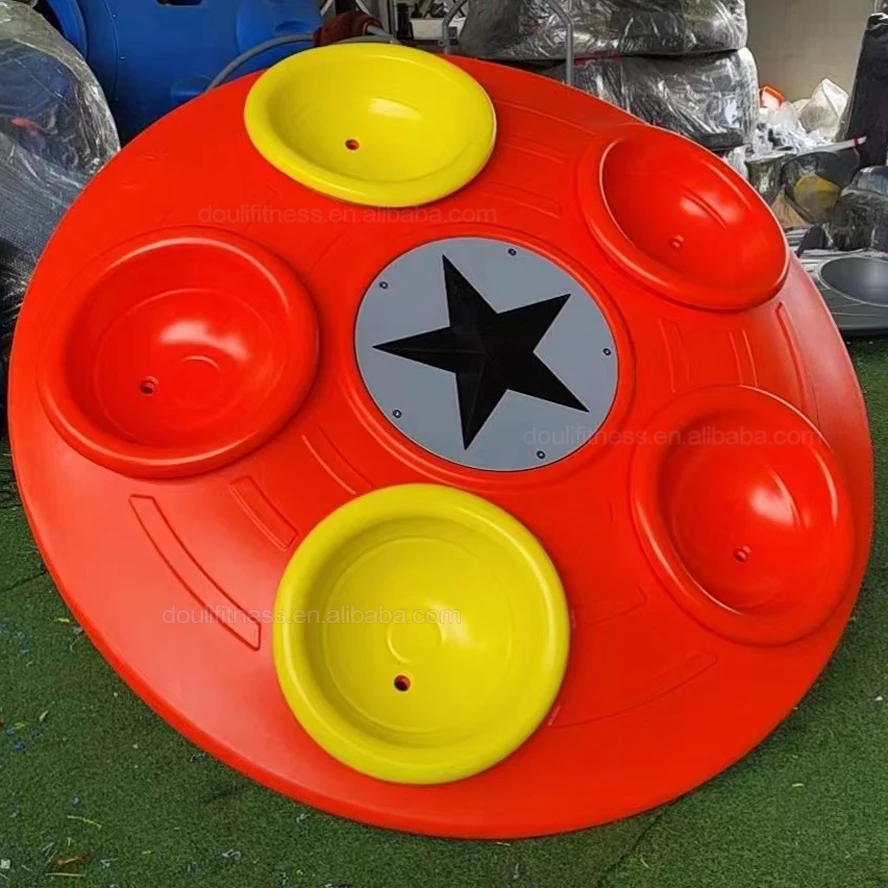 Dream Outdoor Integrated Colorful Seats Inviting Shape Multispinner Carousel Playground Equipment for Children