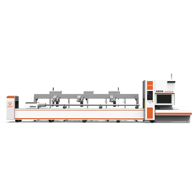 Jiading laser from China factory 2000W 3000W fiber tube pipe laser cutter high quality fiber laser cutting machine tube cutting