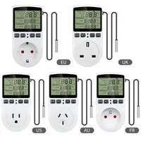 Thermostat Digital Temperature Controller Socket Outlet With Timer Switch Sensor Probe