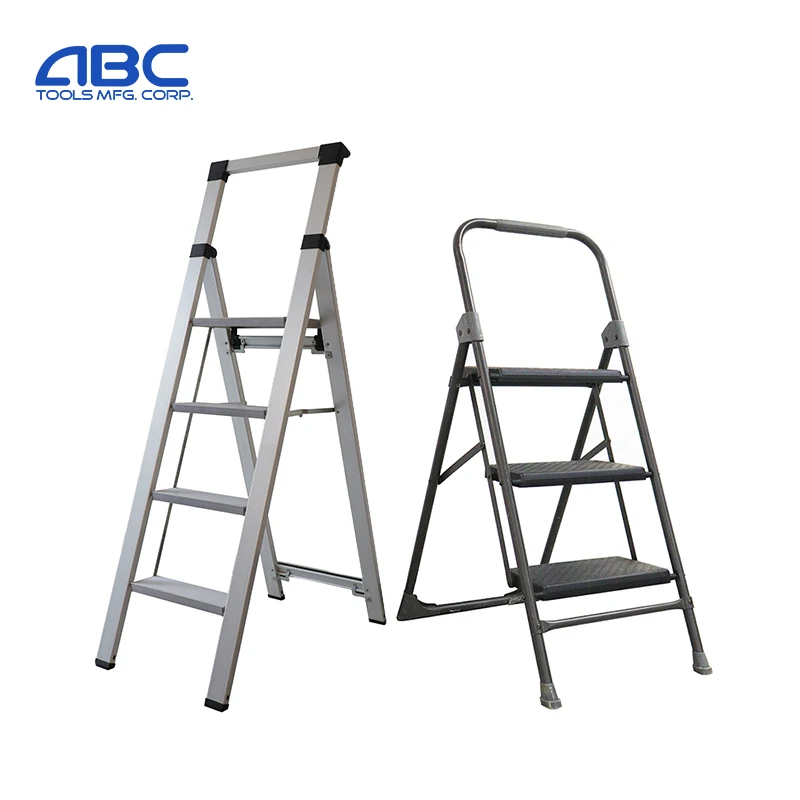 Household Foldable Step Steel Ladder,Matel Step Stool,Folfing Galvanized Steel Ladder Chair