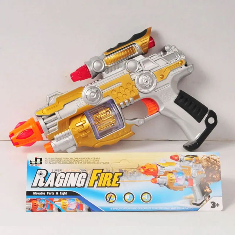 Electric Voice Vibration Gun Boy Battle Game Equipment Military Toy Plastic Shine Flash B/O Gun Toys Machine Guns