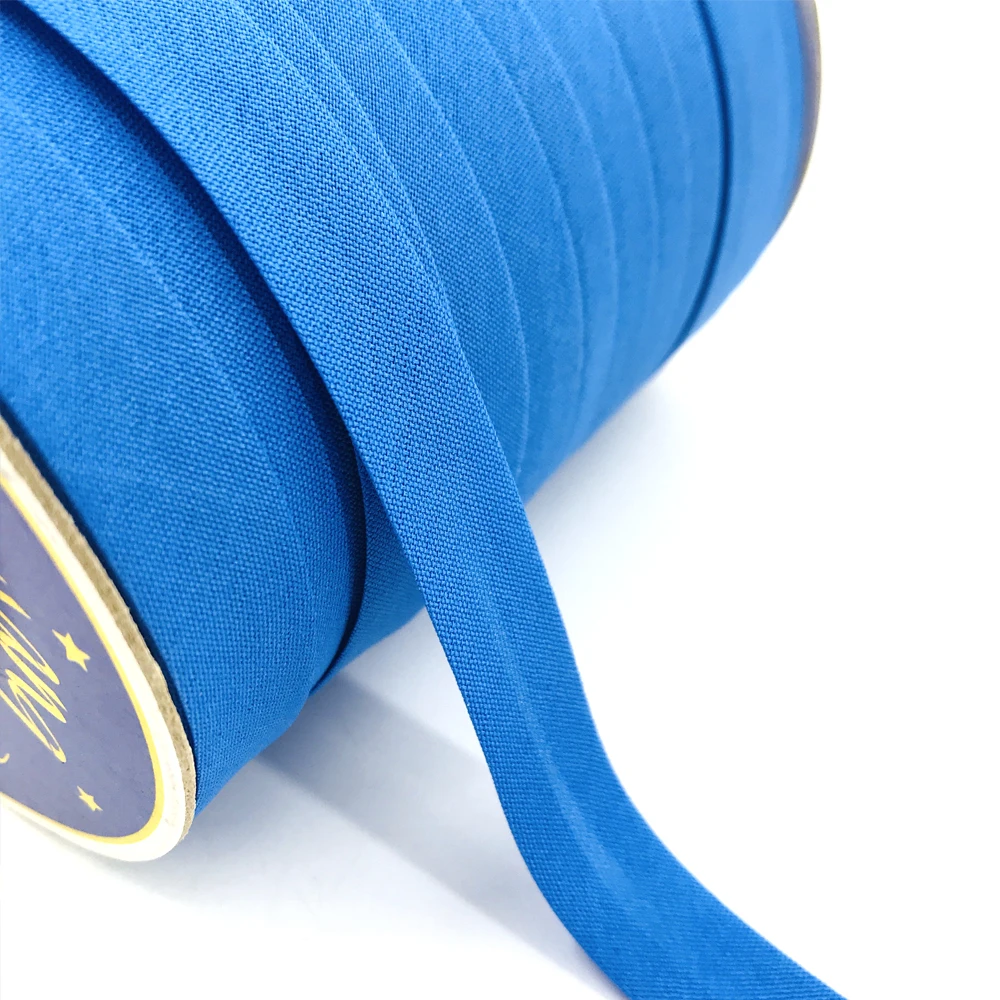 High density twill tape iron on 6mm cotton polyester double fold bias binding tape for sewing