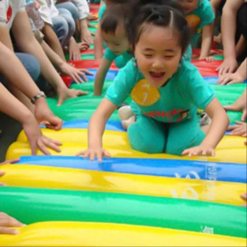 parent-child activity inflatable air tube blow up round sticks for kindergarten game playing