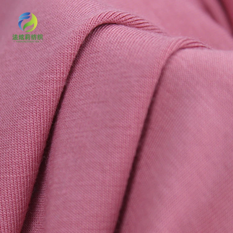 Eco-friendly  sustainable 170gsm   Lenzing Tencel 95%Modal 5%Spandex EcoVero Lyocell single jersey Knitted Fabric For T-shirt