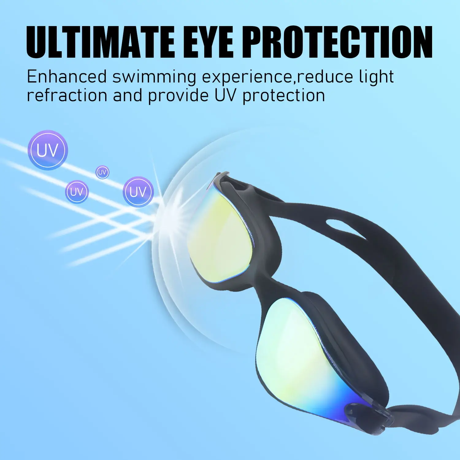 New Star Eye Wear PC Lens Swim UV Goggles Leakproof Kids Shatterproof Anti fog Lens Swimming Glasses Swimming Pool Goggles