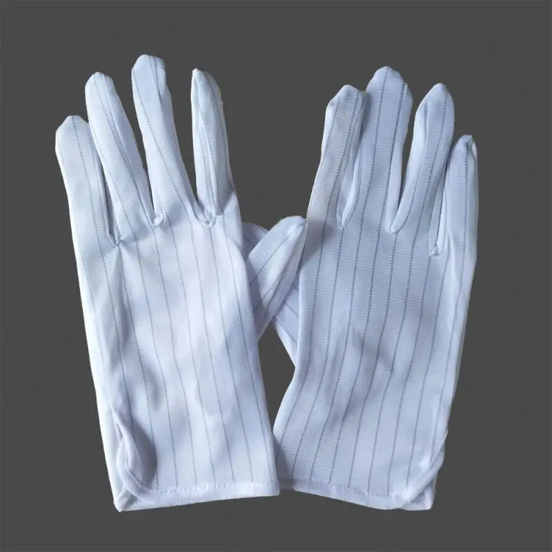 ESD Anti Static Gloves Amazon Hot Sale Computer PU Coated Hand Finger Protective Non Static Safety Gloves For PC Building