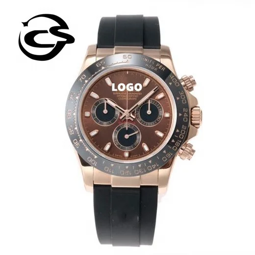 Luxury Diver watch Luminous 904L steel ETA 4130 Timing movement thickness 13mm 116519LN Rollexables rose gold brand watch