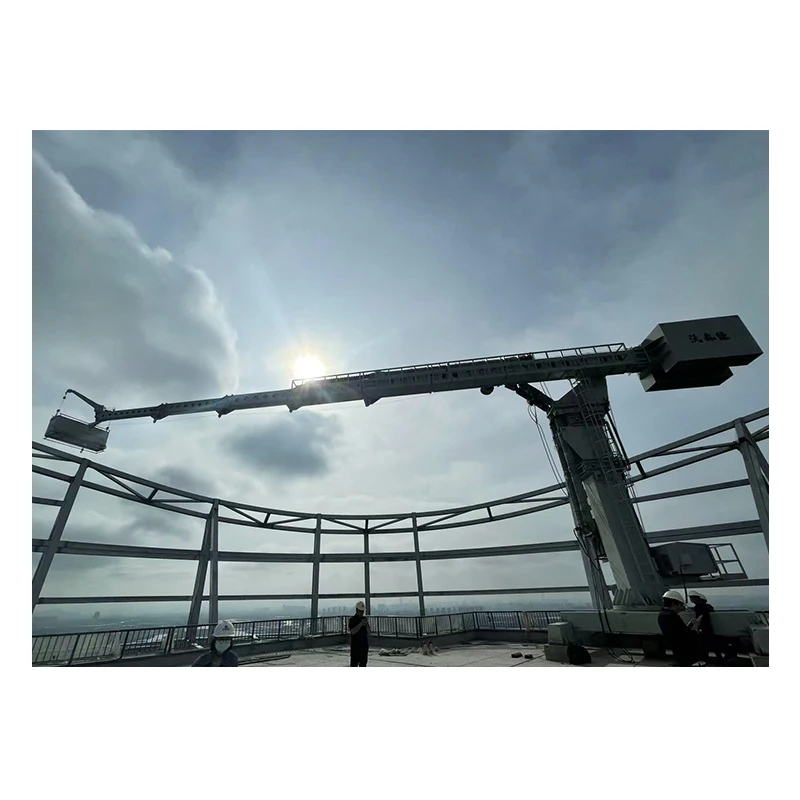 Facade Cleaning Cradle aerial work platform elevated work platform lift   BMU with jacking cylinder luffing type