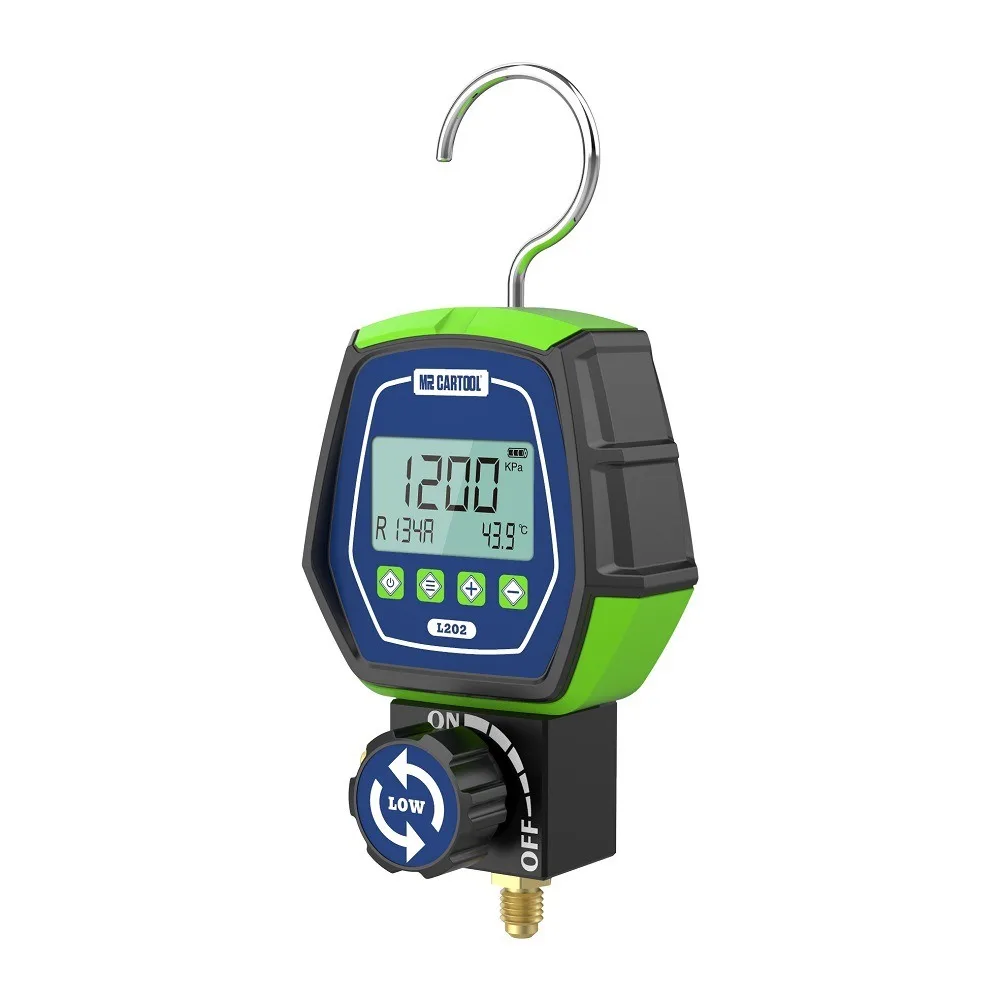 MRCARTOOL L202 тестер утечки хладагента для кондиционера, набор измерителей давления, тестер вакуумной температуры ОВКВ, цифровой измеритель коллектора