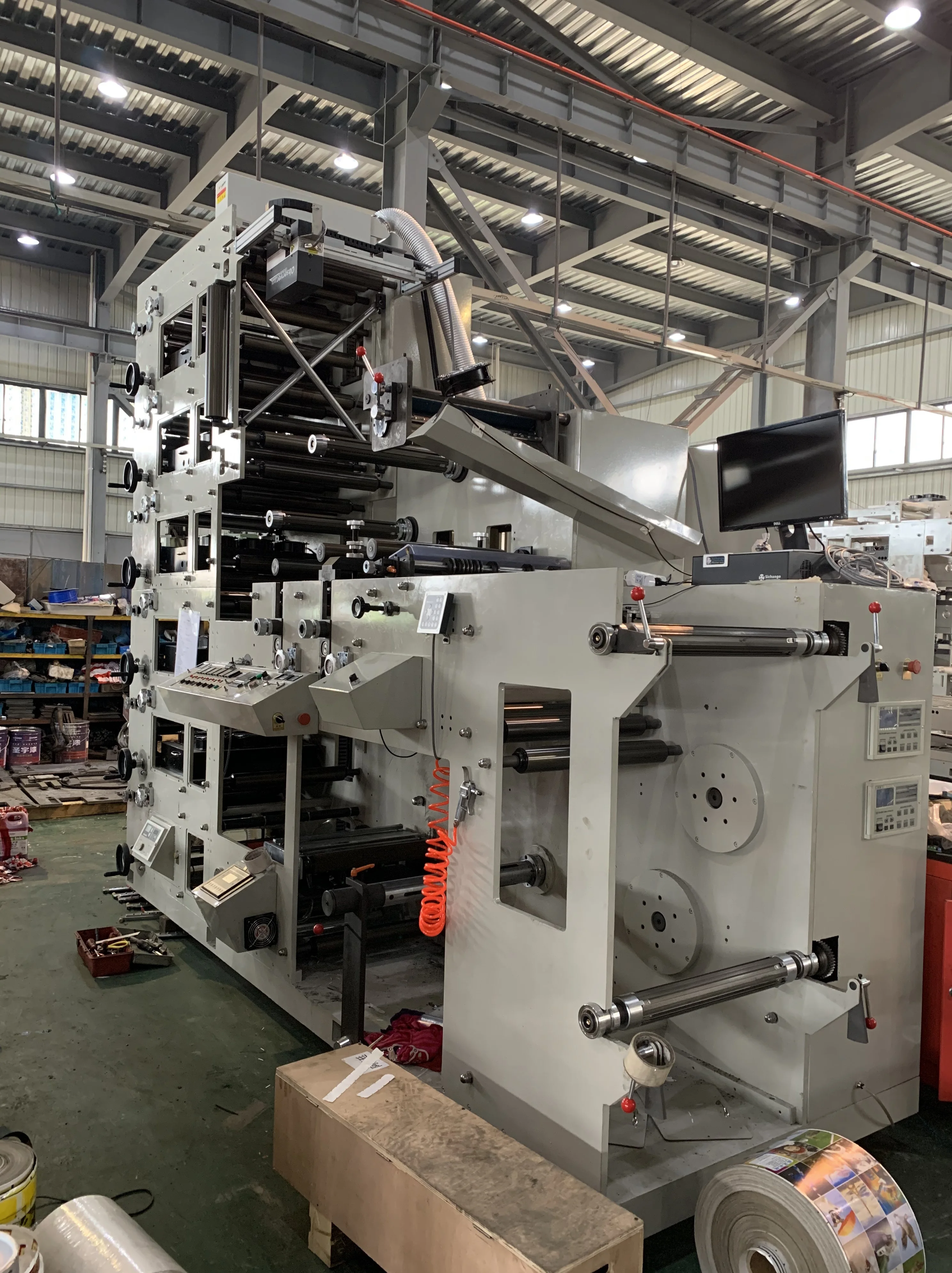GP-480-5C 5-Color Flexographic Printing Machine For Label Self-Adhesive Paper