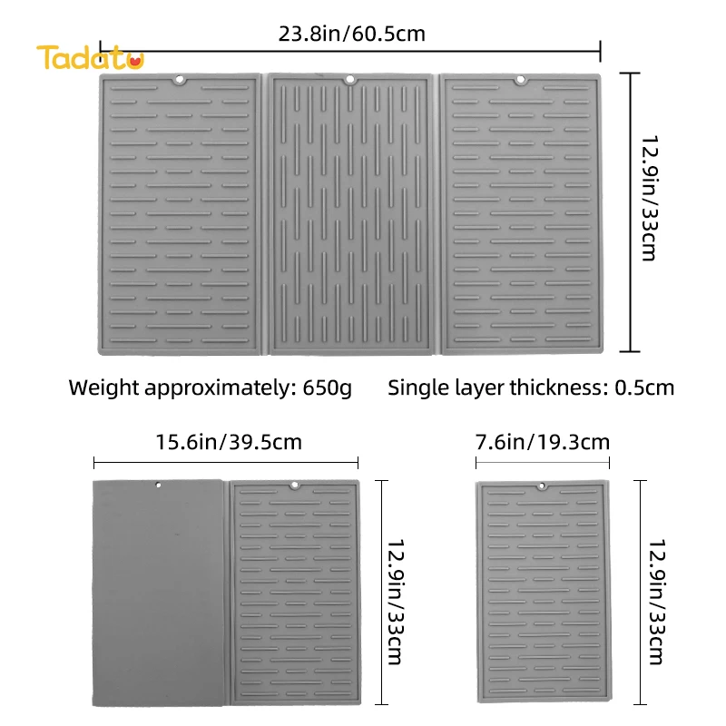 Складной коврик для кухни