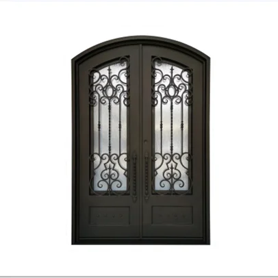 Custom High Quality Iron Entrance Door  Modern Iron Doors  Wrought Iron French Doors