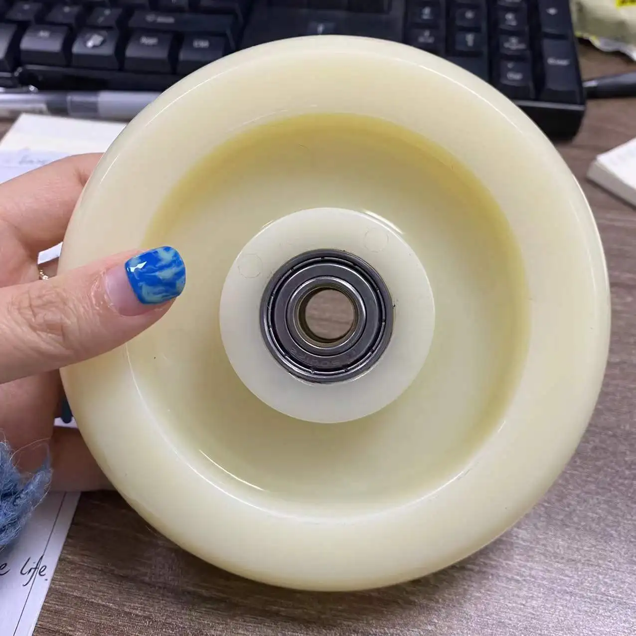 2.5 3 4 5 inch Non marking White Plastic PP Medium Duty Caster for dollies and trolley carts