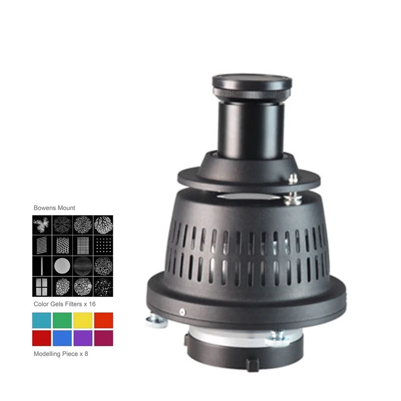 Оптический концентратор для прожектора Snoot 16 шт. видеокарт 8 шт. цветных фильтров аксессуары для фотосъемки