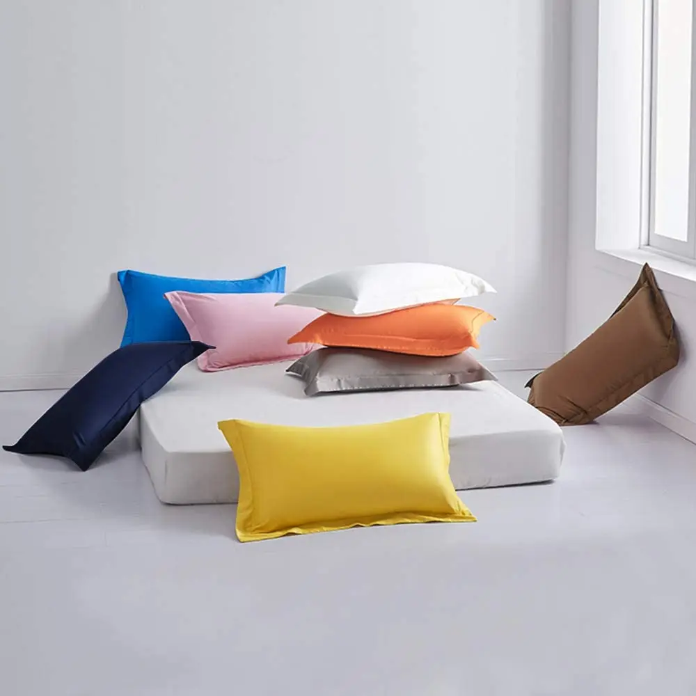 Micro peach Standard Pillow Shams Fade Wrinkle and Shrinkage Soft Pillow Covers with Envelope Closure Euro Sham Covers