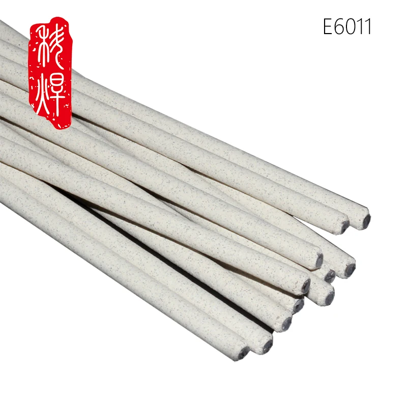 Welding electrode E6011 2.5/3.2/4.0/5.0 Cellulose type J425 Vertical downward welding carbon steel electrode OEM ODM