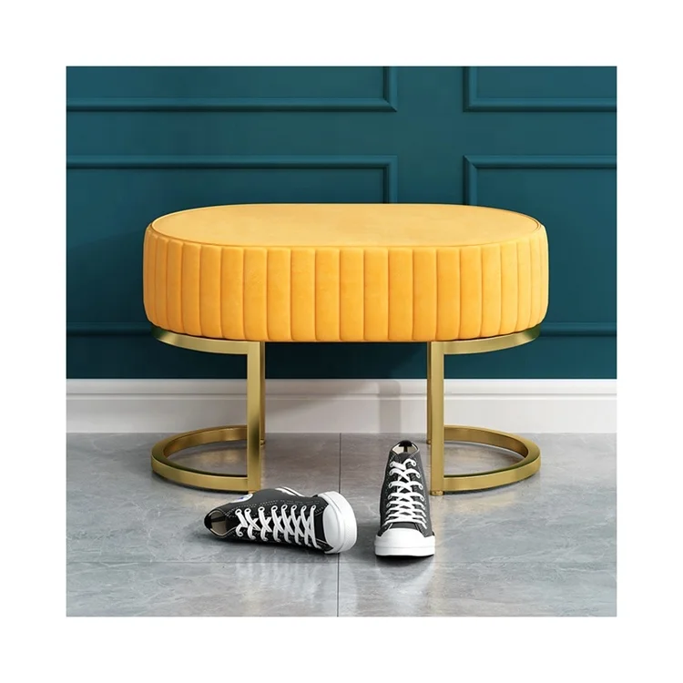 Мягкие стулья-скамейки для спальни, современный диван-скамейка, бархатная кровать, стул, скамейки для раздевалок, оттоманка