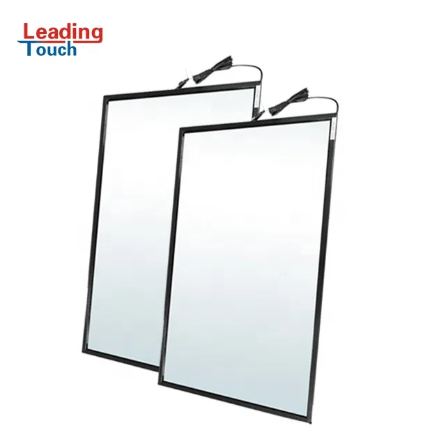 65 inch multi touch screen 20 point overlay kit for Lcd panel interactive kiosk USB driver-free infrared IR touch frame