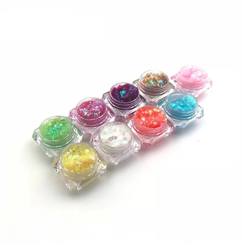 
Fast Delivery Custom Makeup Cosmetic High Light Sequin Shining Magical Diamond Shimmer Single Glitter Eyeshadow Private Label 