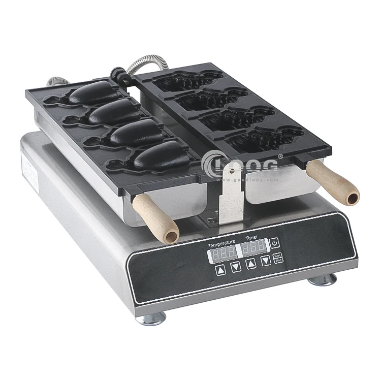 Small Machine Taiyaki Fish Shaped Waffle Iron Fish Ice Cream Waffle Maker