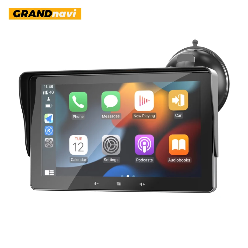 Grandnavi 7inch Wireless Carplay Android Auto MP5 Car Video BT WIFI USB SD Play Music FM Transmitter For Universal Car