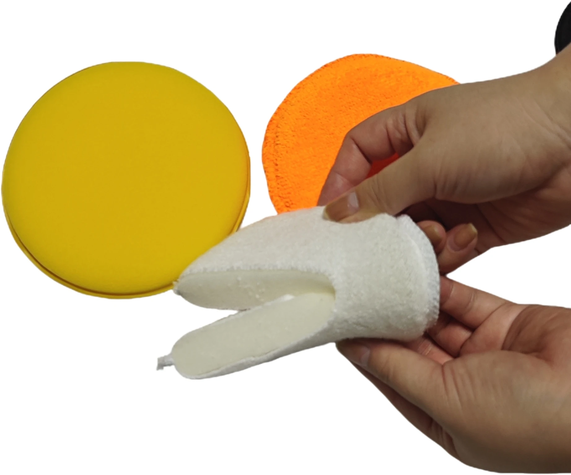 SEQ 3 piece auto polishing car detailing waxing sponge car hand polish set