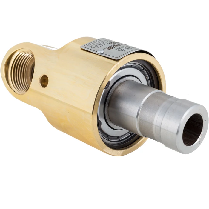 water resistant flange ball bearing rotary union rotating brass swivel joints
