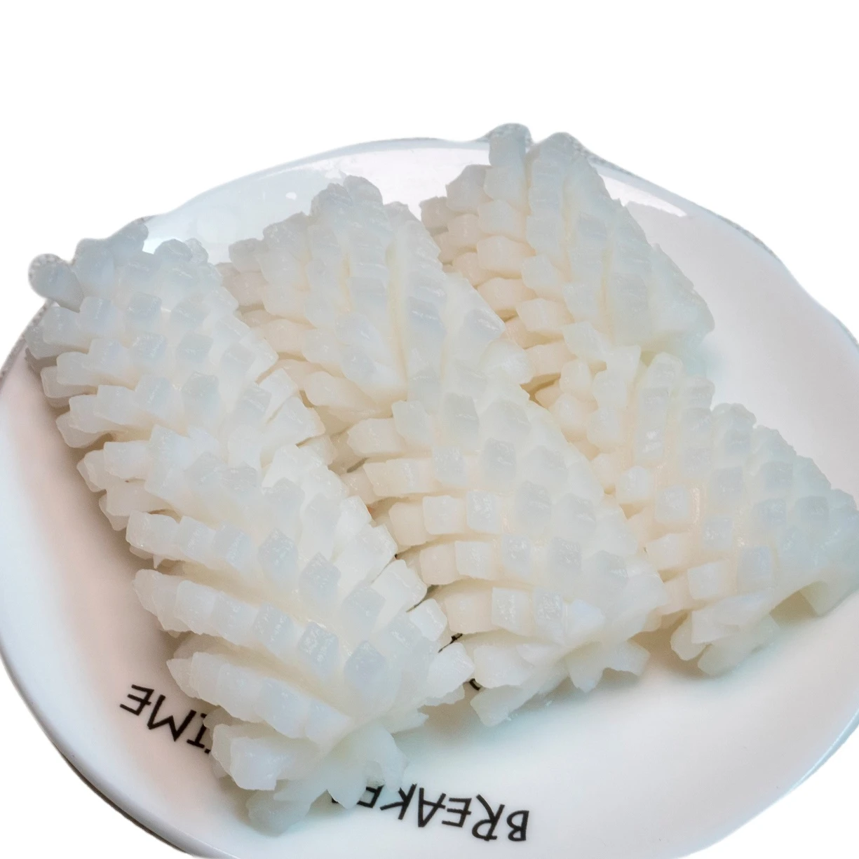 Shandong Ocean Village Food Clean and Delicious Squid Pineapple Cut 4*4 The Squid Pineapple Cut Manufacturers 20% Glazing