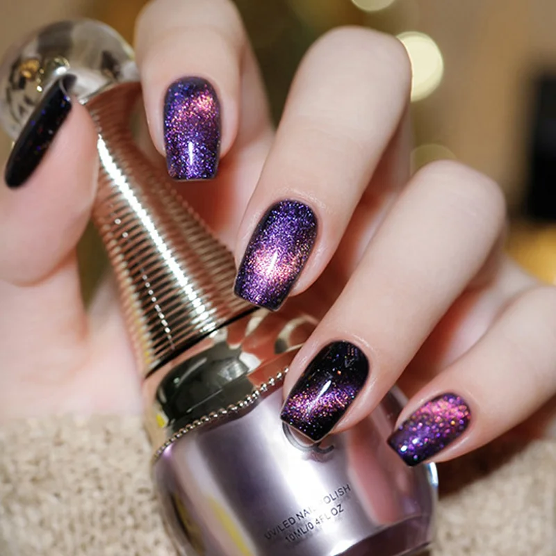 Wholesale Fashion Colorful Cat Eyes Uv Gel Polish 9D starry sky magnetic shiny Nail Polish Uv Gel long lasting