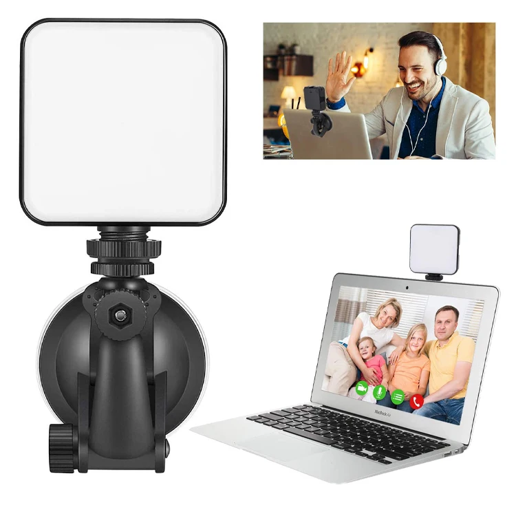 
Computer Live Photography Light W64 Video Conference Lighting Rotating Ball Head Adjustable Fill light Mobile Phone Camera 