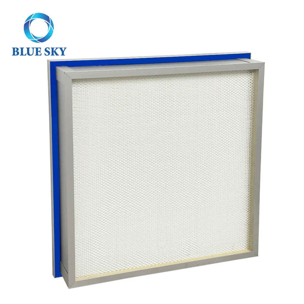 630x630x90mm Stainless Steel Frame Liquid Tank High Efficiency HEPA H13 H14 HVAC Air Filter