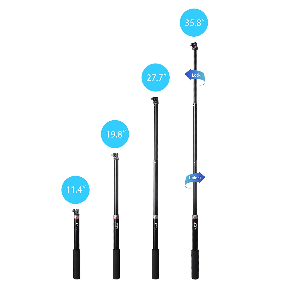 
Universal Flexible Camera Selfie Stick Self Monopod Set with Tripod Mount and Screw 